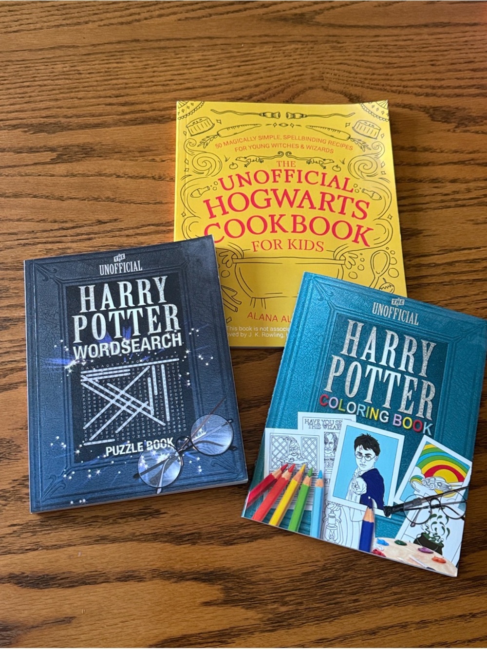 Unofficial Harry Potter Kids Activity Book Bundle - Blue, Yellow